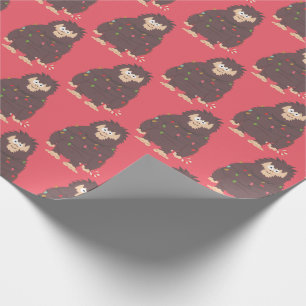 Bigfoot Sasquatch Christmas Wrapping Paper