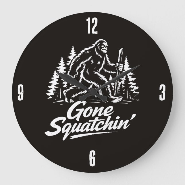 Bigfoot Sasquatch Clock (Front)