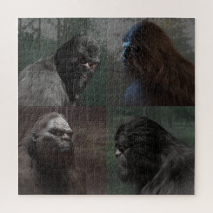 BIGFOOT SASQUATCH COLLAGE JIGSAW PUZZLE
