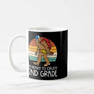 Bigfoot Sasquatch Crush 2nd Grade Second First Day Coffee Mug