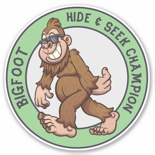 Bigfoot | Sasquatch (Editable) Sticker (Front)