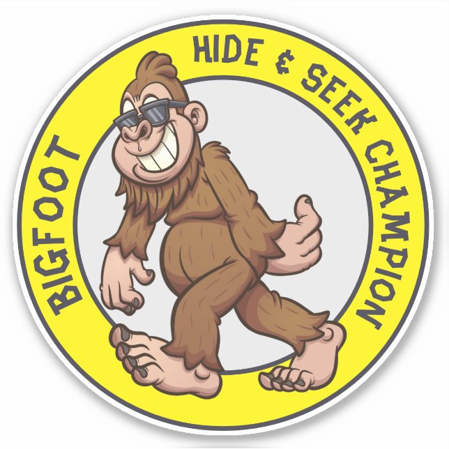 Bigfoot | Sasquatch (Editable) Sticker (Front)