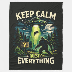 Bigfoot Sasquatch Fleece Blanket