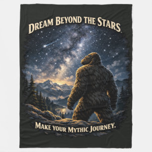 Bigfoot Sasquatch Fleece Blanket