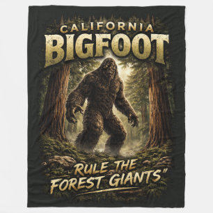 Bigfoot Sasquatch Fleece Blanket