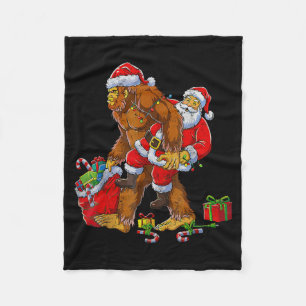 Bigfoot Sasquatch For Men Grandpa Boys Kids Christ Fleece Blanket