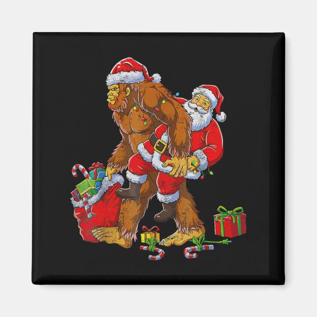 Bigfoot Sasquatch For Men Grandpa Boys Kids Christ Magnet (Front)