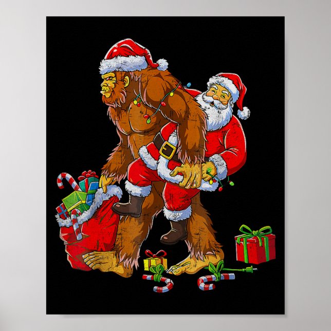 Bigfoot Sasquatch For Men Grandpa Boys Kids Christ Poster (Front)