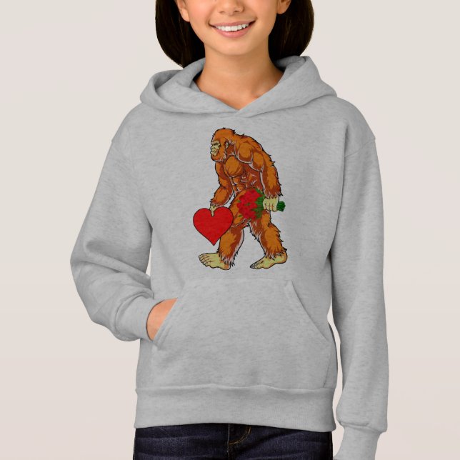 Bigfoot Sasquatch Funny Valentines Day Love (Front)