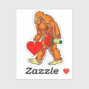 Bigfoot Sasquatch Funny Valentines Day Love