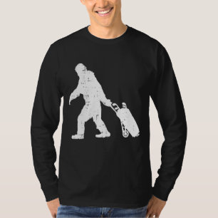 Bigfoot Sasquatch Golf Clubs Funny Golfing Golfer  T-Shirt