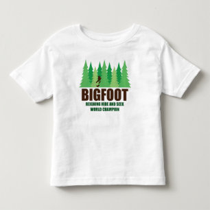 Bigfoot Sasquatch Hide and Seek World Champion Toddler T-Shirt