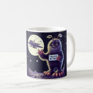 Bigfoot Sasquatch Moon Yeti Believe  Coffee Mug