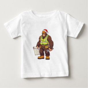 Bigfoot Sasquatch Plumber Funny Blue collar Baby T-Shirt