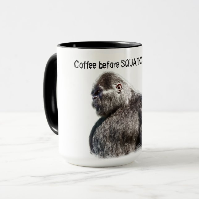 BIGFOOT SASQUATCH PORTRAIT MUG (Front Left)