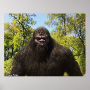 BIGFOOT SASQUATCH PORTRAIT  POSTER