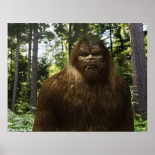 BIGFOOT SASQUATCH PORTRAIT POSTER