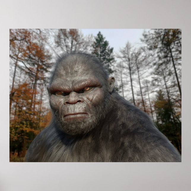 BIGFOOT SASQUATCH PORTRAIT POSTER (Front)