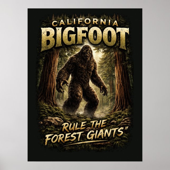 Bigfoot Sasquatch Poster (Front)