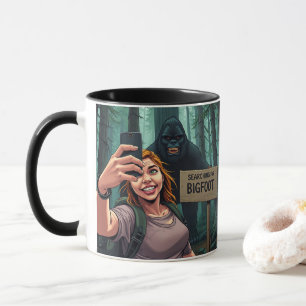 Bigfoot Sasquatch Selfie Mug