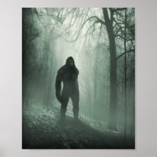 Bigfoot / Sasquatch Silent Watcher Poster