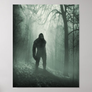 Bigfoot / Sasquatch Silent Watcher Poster
