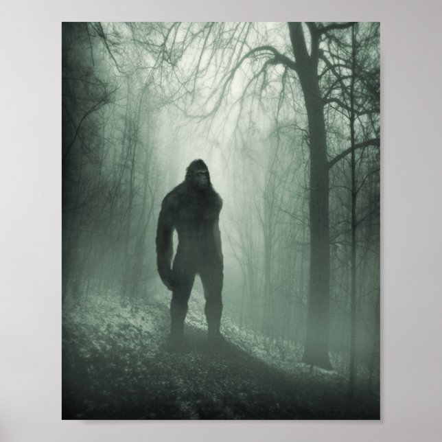 Bigfoot / Sasquatch Silent Watcher Poster (Front)