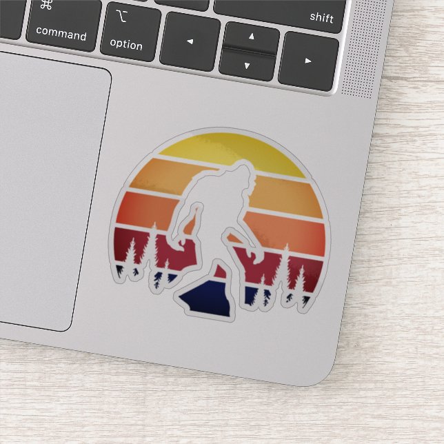 Bigfoot Sasquatch Silhouette Vintage (Detail)