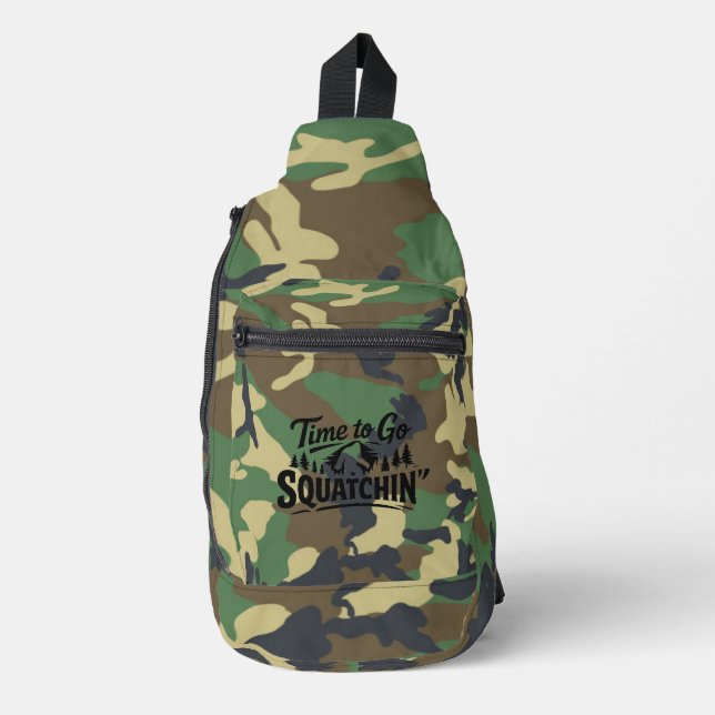 Bigfoot Sasquatch Sling Bag (Front)