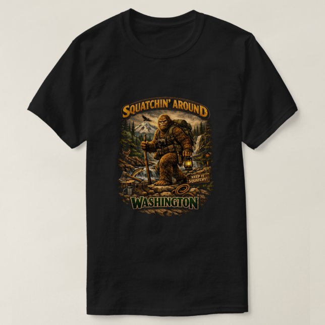 Bigfoot Sasquatch T-Shirt (Design Front)