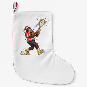 Bigfoot Sasquatch Tennis Christmas 2026 Holiday Small Christmas Stocking
