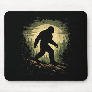 Bigfoot Sasquatch Vintage Forest Cryptid Believer Mouse Mat
