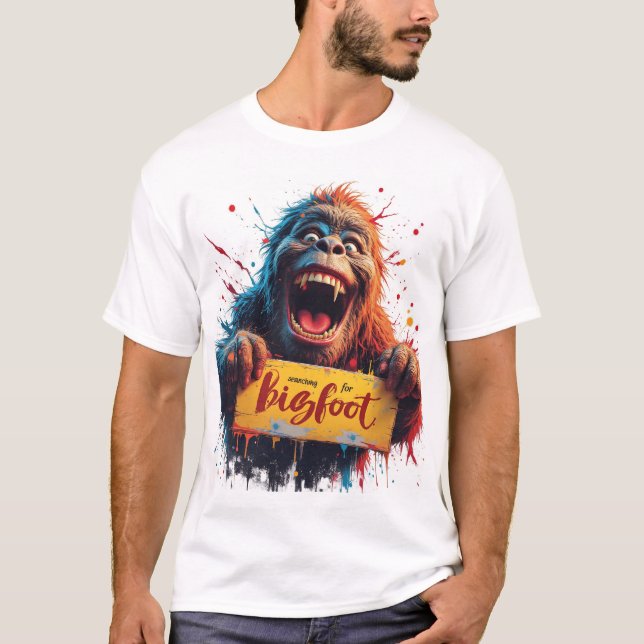 Bigfoot Sasquatch Yeti Monster Creature T-Shirt (Front)