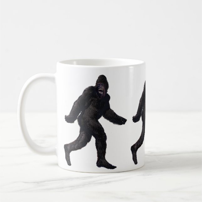 Bigfoot Sasquatch Yetti Coffee Mug (Left)