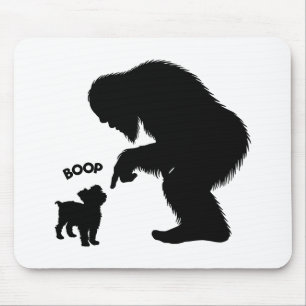 Bigfoot Sasquatch Yorkshire Terrier Nose Boop Mouse Mat