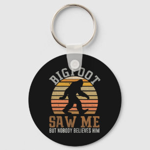 Bigfoot Saw Me Sasquatch Gifts For Fathers Day Big Key Ring