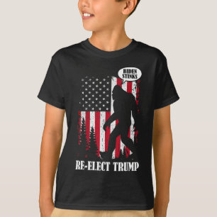 Bigfoot Says Biden Stinks T-Shirt