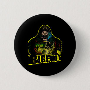 Bigfoot Scary Camping Forest Woods Sasquatch Tent 6 Cm Round Badge