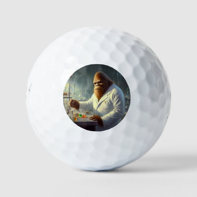 Bigfoot Scientist Golf Balls (Front)