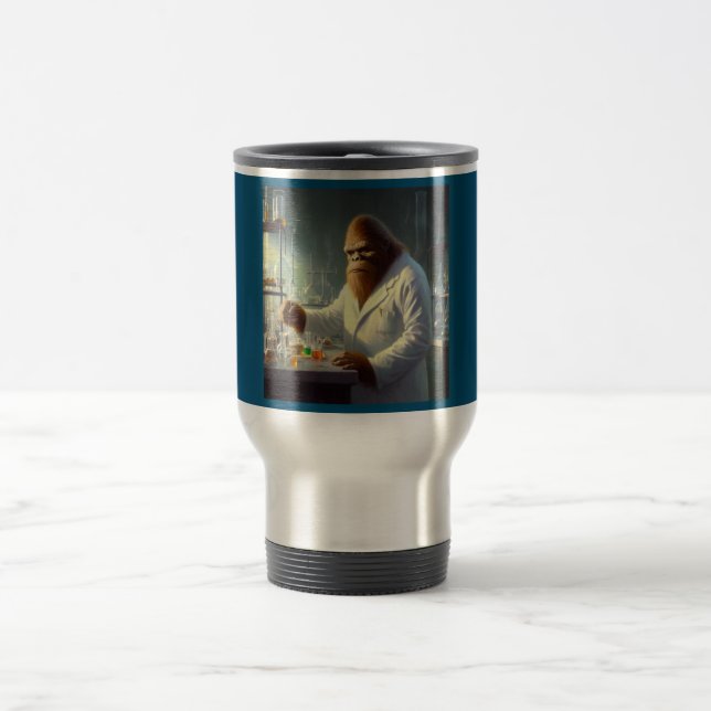 Bigfoot Scientist Travel Mug (Center)