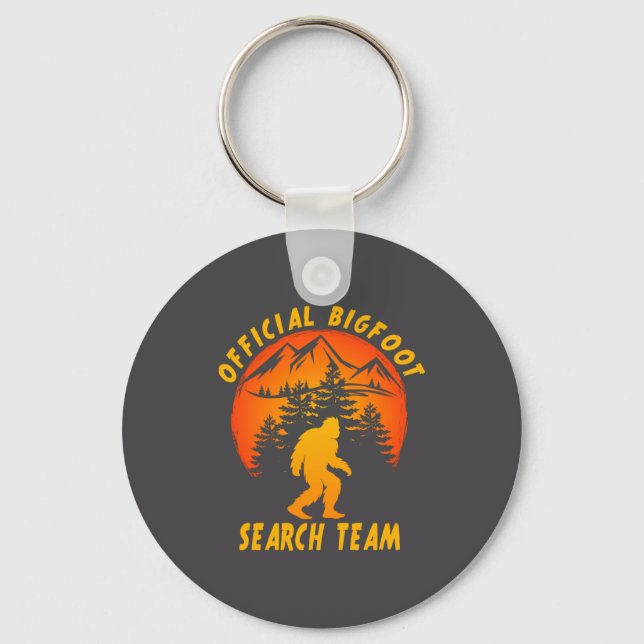Bigfoot Search Team Sasquatch Yeti Funny  Key Ring (Front)