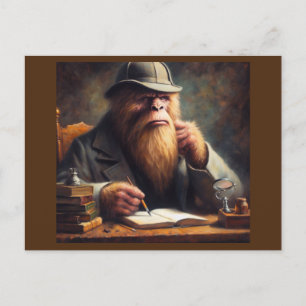 Bigfoot Sherlock Holmes Postcard