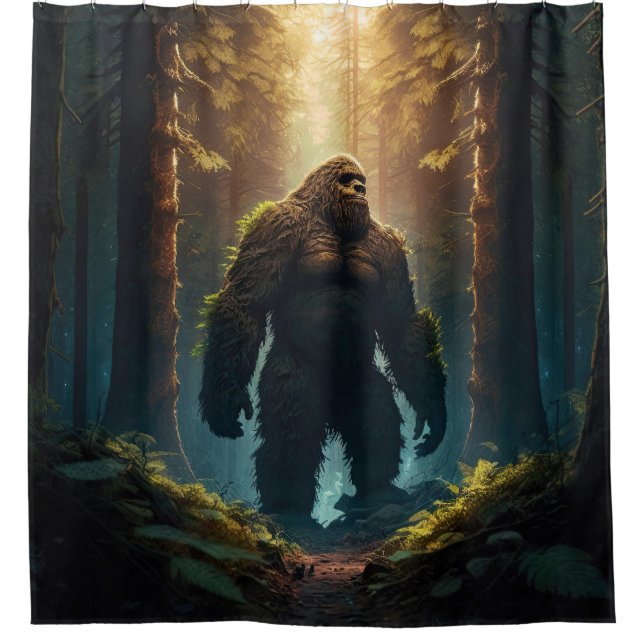 Bigfoot Shower Curtain (Front)