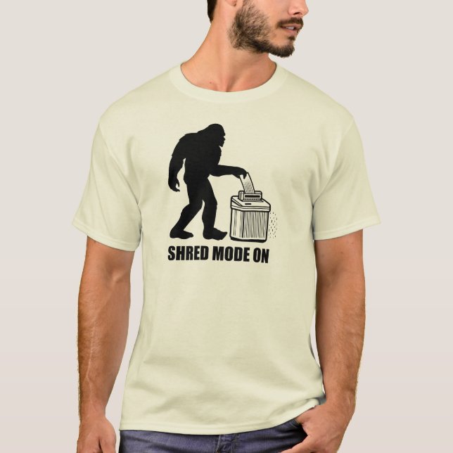 Bigfoot Shred Mode On T-Shirt (Front)
