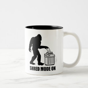 Bigfoot Shred Mode On Two-Tone Coffee Mug