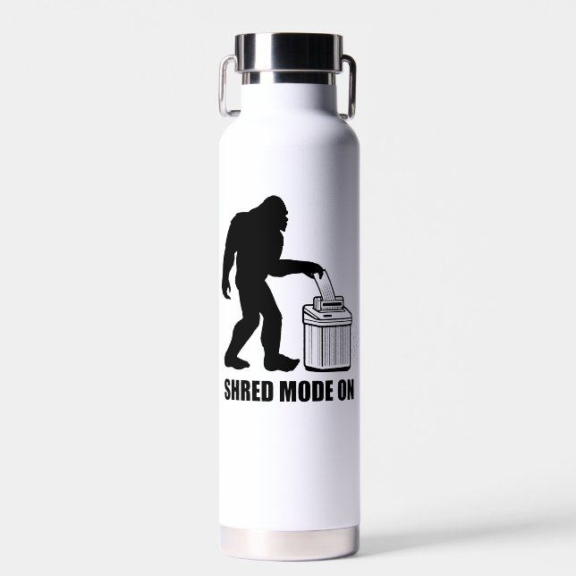 Bigfoot Shred Mode On Water Bottle (Front)