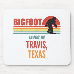 Bigfoot Sighting In Travis Texas Mouse Mat