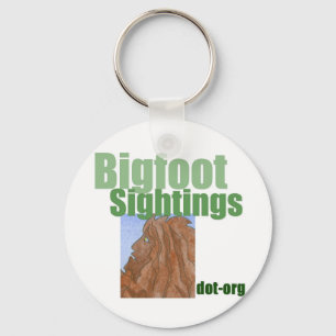 Bigfoot Sightings Logo Key Ring
