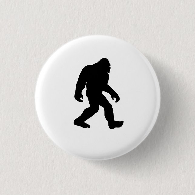 Bigfoot Silhouette 3 Cm Round Badge (Front)