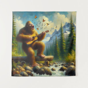 Bigfoot Singing Tapestry